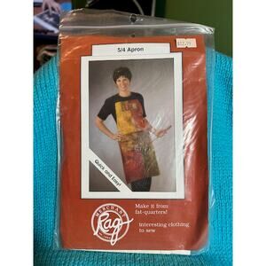 5/4 apron make with fat squares